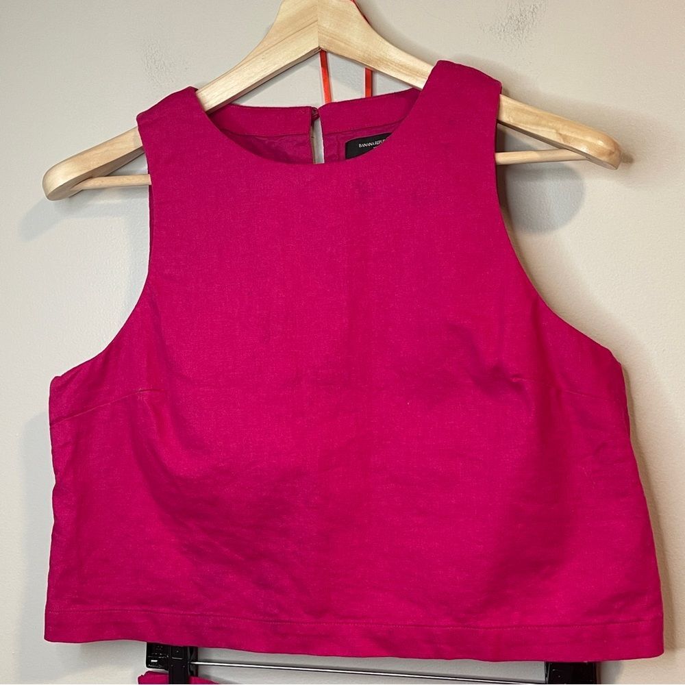 Banana Republic Fuchsia Linen Blend Skirt Set - Picture 2 of 11